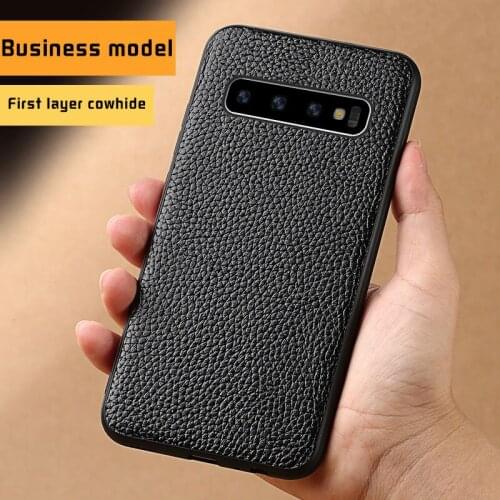Genuine Leather Anti-knock case For Samsung Galaxy s10 plus S20 Ultra s10 S9 S7 S8 s20 plus Note 10 Plus a71 a50 a70 A51
