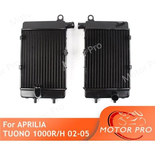 Motorcycle Radiator For APRILIA TUONO 1000R/H 2002 2003 2004 2005 Parts Cooling cooler High grade Aluminum Black TUONO 1000 R H