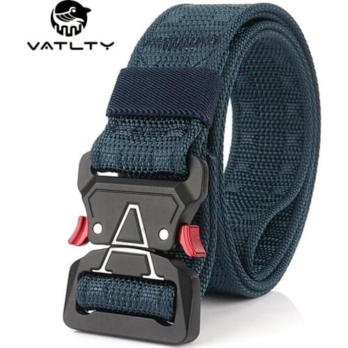 Official Authentic Police Tactical Belt 1200D Strong Real Nylon Work Non-Slip Belt Rust-Proof Metal Buckle Military Equipment