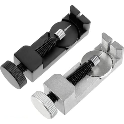 Watch Strap Link Pin Remover Repair Tool Kit for Watchmakers with 3 Extra Pins, Watch Strap Removal Repair Tool Silver, Black