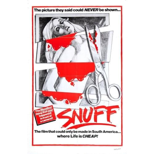 Snuff Movie Art print Silk poster Home Wall Decor