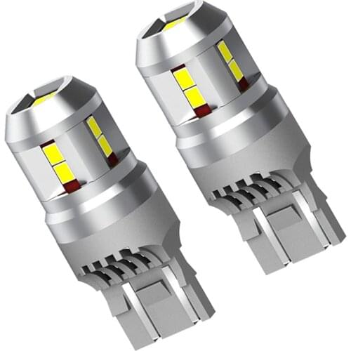 LED Bubls T20 W21/5W 7443 White No Error Hyper Flashing Lamp Bulbs For Lada Kalina Granta Vesta DRL LED Bulbs