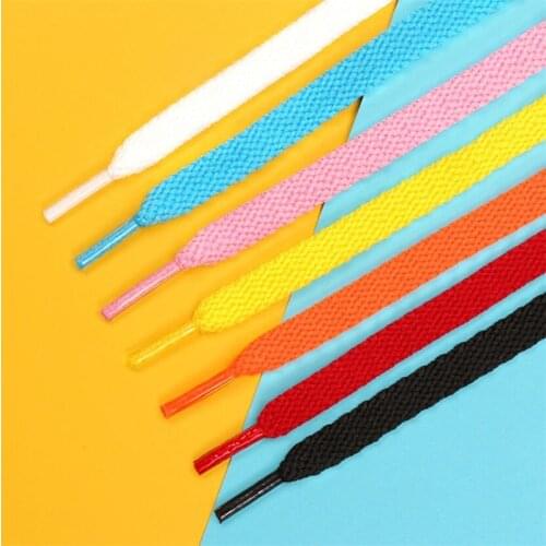 1Pair 13colors Flats Shoelaces Classic Shoe Laces Sneaker Sports Men Women Children Shoelace Bootstrings Casual Shoe Strings