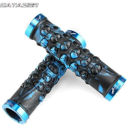 1 Pair Bicycle Grips Anti-Skid Comfortable Rubber Bike Handlebars Grips Lock-on Mountain Road Bicycle Handle Bar Grips