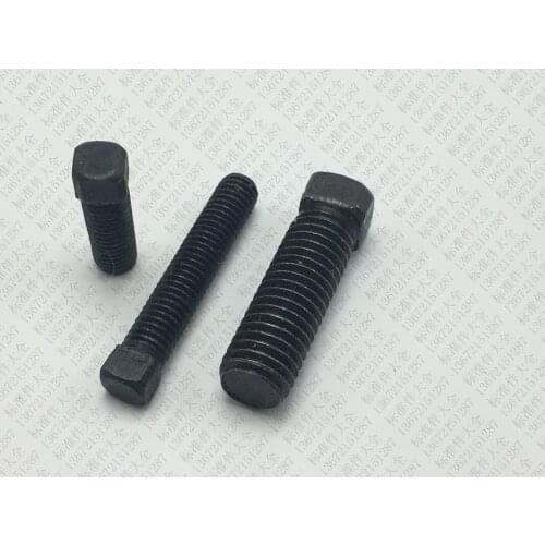 1pcs M14 M16 sifang head screws square header screw knife table bolts carbon steel bolt black color GB821 30mm-100mm lenght