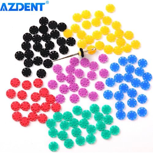 AZDENT 100pcs Dental Root Canal File Disinfection Marking Circle Ring Silicone Counting Stopper (Not Include The Files)