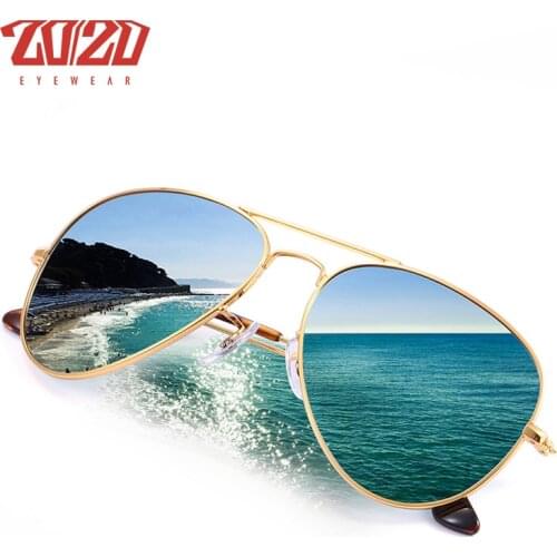20/20 Brand Design Pilot Polarized Sunglasses Men Women Metal Frame Male Sun Glasses Unisex Eyewear Gafas De Sol 17019