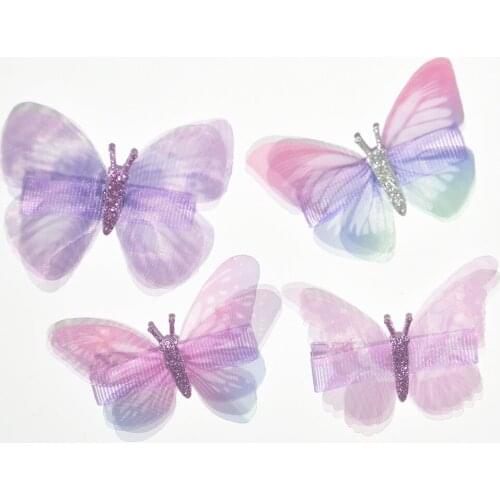 200pcs/lot DIY Simple Multi Simulation Tissue Double Layer Hair Duck Clips Bowknot Hairpins Hair Styling Tools Accessories HA997