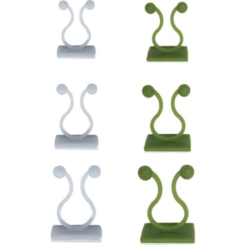 25pcs Plant Climbing Wall Fixture Clips Invisible Vines Self Adhesive Sticky Hook Fixer Support Holder Home Decoration