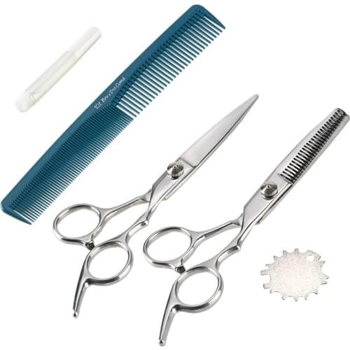 5.5 inches Barber Hairdressing Scissors Beauty Salon Cutting Tools Styling Tools Professional Hairdressing Scissors Set