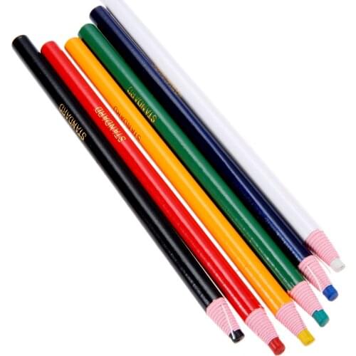6Pcs Invisible Sewing Tailors Chalk Pencils Cut-free Garment Pencil for Tailor Fabric Marker Pen Patchwork Sewing Accessories