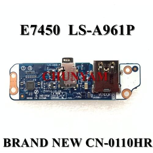Brand New Original for DELL E7450 USB board Audio board E7450 ZBU10 LS-A961P tested good free shipping