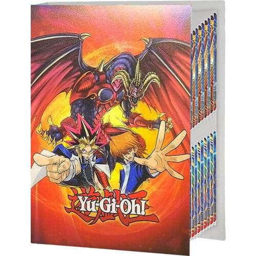 240PCS Yugioh Album Card Holder Book Cartoon Anime Yu Gi Oh Playing Game Card Collectors Notebook Loaded Binder Folder Kids Toys