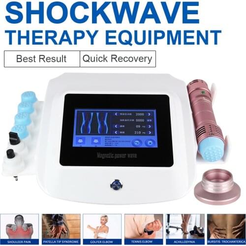 Shockwave Therapy Machine Electromagnetic Extracorporeal Shock Wave Therapy Equipment Portable Body Massager