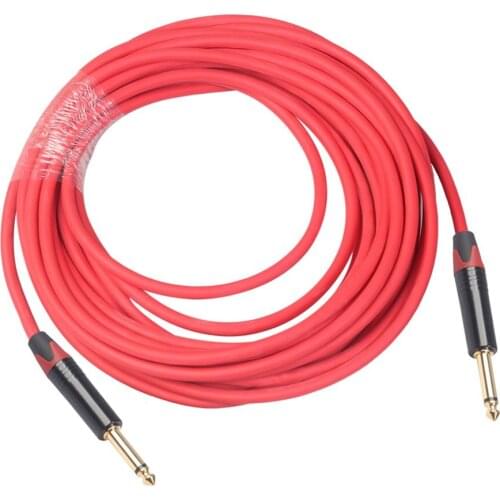 6.35mm Male To Male Audio Cable Guitar Bass Audio Cable Musical Instrument Audio Durable Noise Reduction Cable