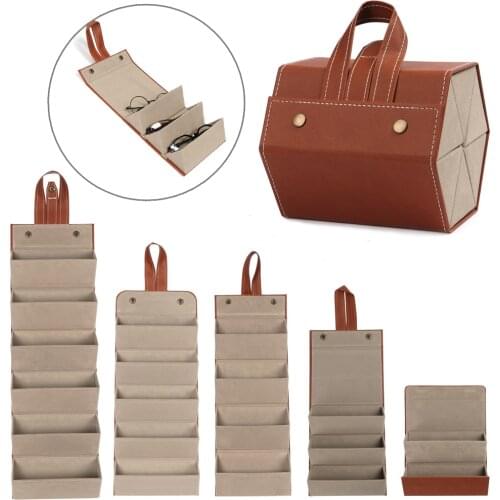 New Design Portable Glasses Organizer Case 2/3/4/5/6 Multi-slot Eyewear Storage Display Box Fashion Vintage Sunglasses Handbag