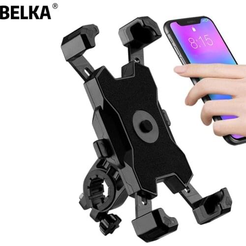 BELKA 2021 Universal Bike Phone Holder Motorcycle Bicycle Phone Holder Handlebar Stand Mount Bracket For iPhone Samsung