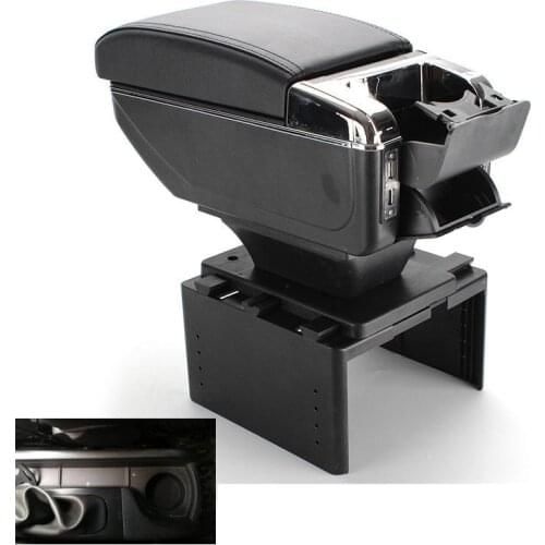 For Renault Megane 3 car armrest storage box center console leather cup holder car styling decoration