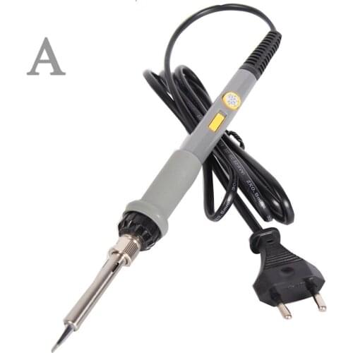220v60W Adjustable Temperature Electric Soldering Irons Handle With Sucker Solder Wire Tweezers Iron Bracket Rosin Soldering Kit
