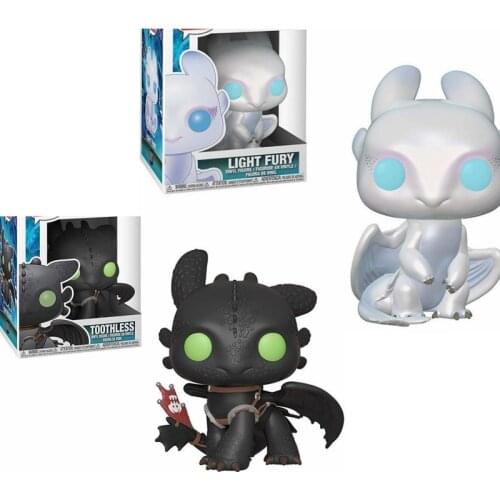 NEWest Vinyl: How to Tame the Dragon3 (http D3) LIGHT FURY #687 Toothless #686 #100 Model Toys for Children Gift