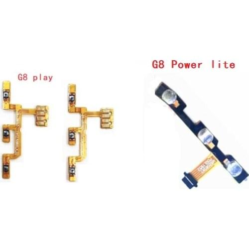 50pcs For Motorola for Moto G8 Plus E7 G8 Power Play G9 Power On Off Volume Switch Side Button Key Flex Cable Replacement Parts