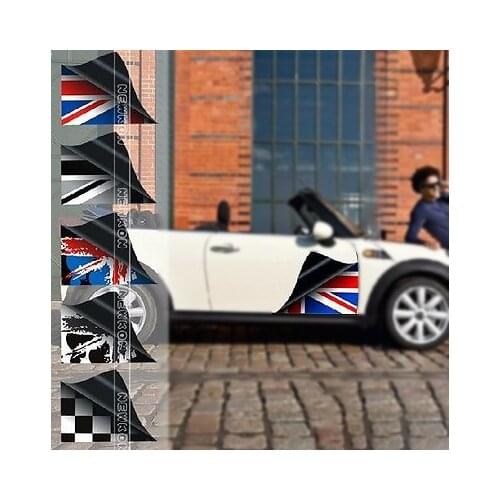 Union jack Car Door Decoration Sticker Decal For BMW Mini Cooper R55 R56 R60 R61 F55 F56