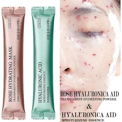 DIY SPA Collagen Rose Mask Powder Hyaluronic Acid Soft Face Care Mask Anti-wrinkle Moisturizing Anti Peel Off Rubber Mask 15g
