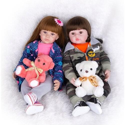 Bebes 60 CM Lifelike Reborn Babies Dolls Cloth Body Collectable Princess Newborn Toy Baby Dolls For Toddler Birthday Xmas Gifts