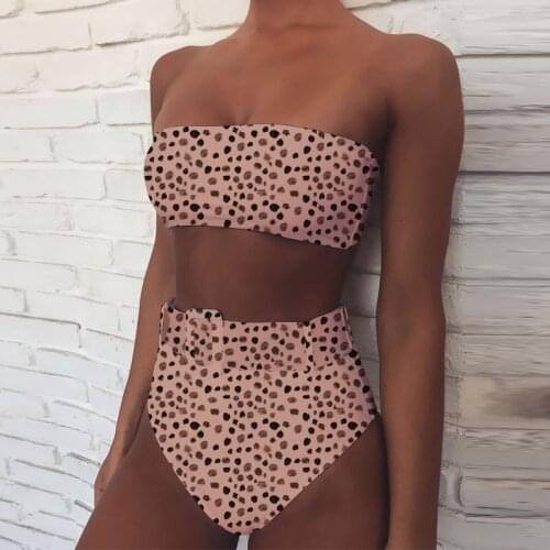 Leopard Bikini Bikini Push Up Plus Size Swimwear Sexy Two Piece Swimsuit High Waisted Bathing Suits Swimming Suit for Women