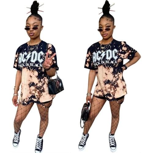 LS6364 Wholesale Items Womens Sexy T Shirt Loose Top Plus Size Womens Clothing Alphabet Printed Fashion T Shirt