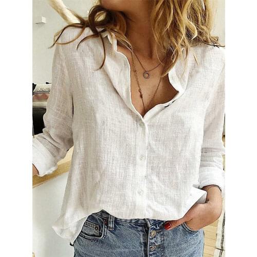 LuckBN Button Down Blouses China