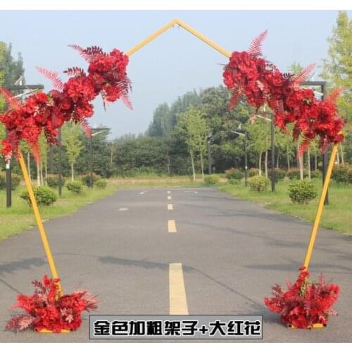 Metal Circle Wedding Mariage Round Arch Balloon Flower Iron Ring Background Frame Stand Birthday Party Baby Shower Decor