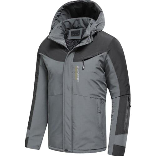 Waterproof Thick Cotton Classic Jackets 4Xl Men 2021 Spring Autumn New Outdoor Warm Casual Hooded Jacket Coat Men Brand Outfits