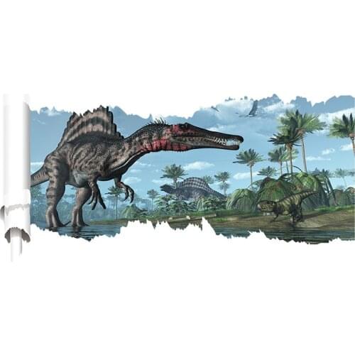 Stereoscopic Vision Newest 10 Tyeps 3D Cartoon Movie Dinosaur Home Decal Wall Sticker/Boys Love Kids Room Decor Child Gifts