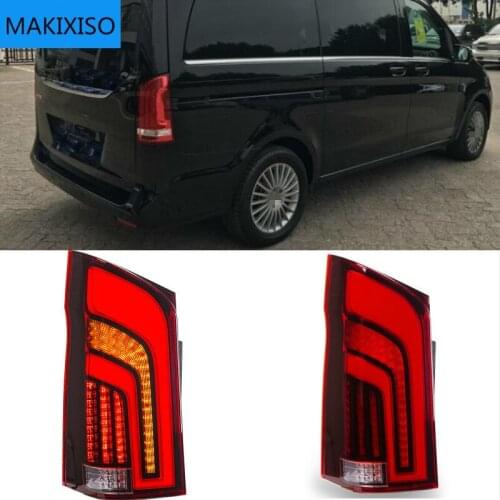 New LED Taillights Assembly For Benz Metris V260 2016-2019 LED Rear Lamp Brake Reverse Light Rear Back Up Lamp DRL Car Taillight