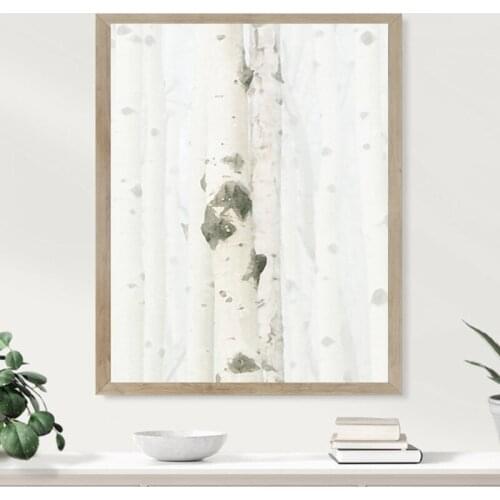 Nature Landscape Nordic Poster Tree Scenery Canvas Art Print Wall Painting Scandinavian Decor Picture