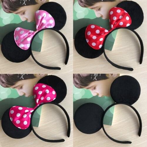 Disney Beauty Mickey Minnie Mouse headband Festive party headdress Ear hair buckle