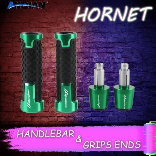 LOGO whit "HORNET" For HONDA HORNET ALL YEAR Motorcycle CNC Handlebar Grips and Handlebar Grips ends Accessories