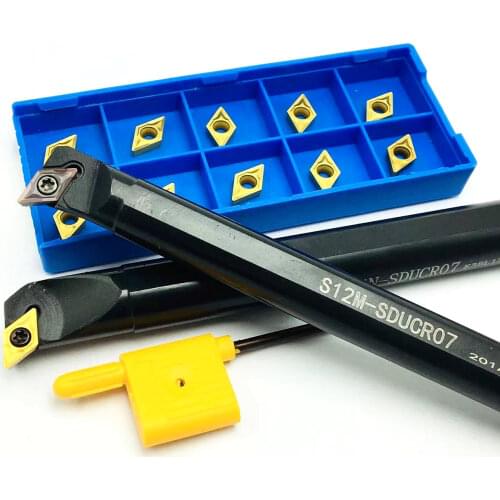 S08K-SDUCR07 S10K-SDUCR07 S12M-SDUCR07 S14N S16Q-SDUCR07 Internal turning tool holder DCMT070204 carbide insert cutting tool set