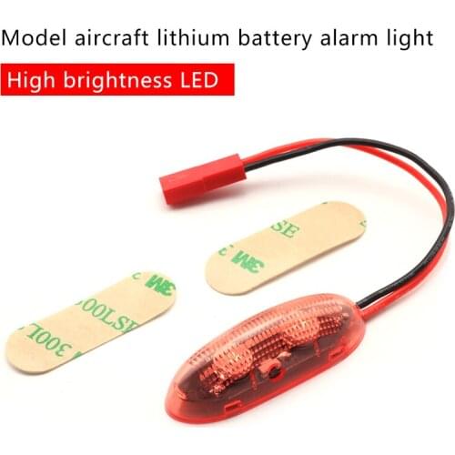 RC Model Airplane battery low voltage alarm lamp Lithium battery low voltage alarm instead of BB detector highlighted LED