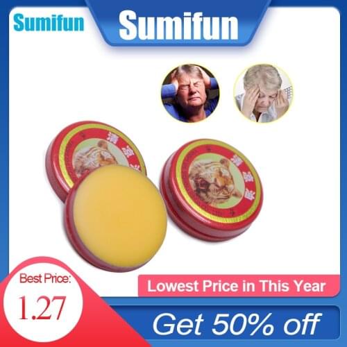 Sumifun 2 Pcs Original Red Tiger Balm Ointment For Dizziness Cold Headache Anti Itching Cool Cream Remove Bad Smell Family Use