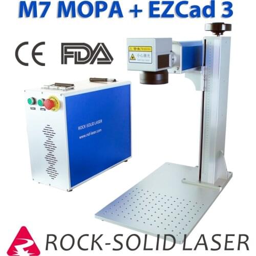 20W 30W 60W 80W JPT M7 MOPA Fiber Laser Marking Machine Ezcad 3 DLC2-M4-2D 2.5D Deep Engraving Machine for Jewelry CE Certified