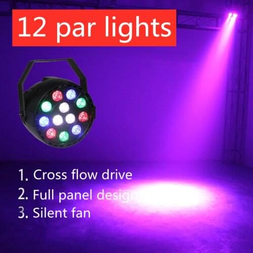 High Quality Disco Light 12X3W Led Par Rgbw Dmx Lyre Wash Party Stage Lighting Effect Stroboscope Beam Christmas(2Pcs/Lot )