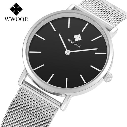 WWOOR Free Shipping WomenS Luxury Quartz Watches Fashion Elegant Rose Gold Watch Woman Luxury Famous Brands Gift To Girlfriend