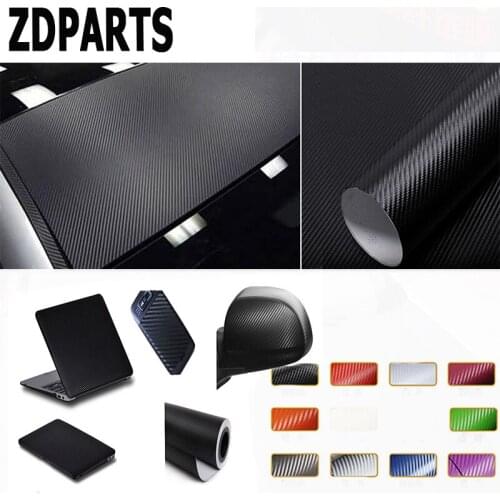 ZDPARTS 3D 30*127CM Car Styling Carbon Fiber Stickers 10Colors For Toyota Corolla Avensis Rav4 c-hr Mitsubishi Asx Infiniti Q50