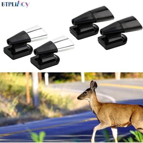 2/4Pcs Ultrasonic Animal Warning Whistles Automotive Repeller Warning Sticker Deer Alarm Device Glue Animal Safety Alert Device