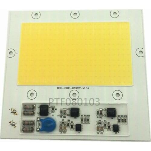 2pcs 100W 220V COB LED 3000-3500K Warm white input white lamp light source for integrated LED 100W floodlight working lamp lamp