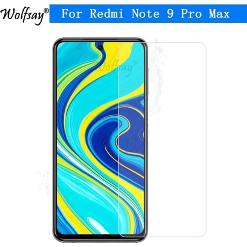 2PCS For Xiaomi Redmi Note 9 Pro Max Glass Redmi Note9 Pro Max Tempered Glass Screen Protector Glass For Redmi Note 9 Pro Max