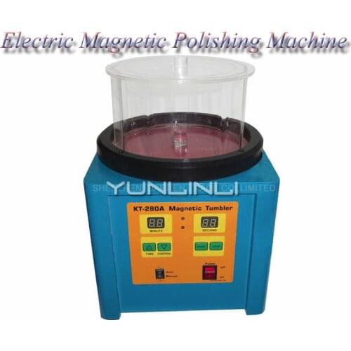 220V KT-280 1100g Ferromagnetic Powerful Magnetic Tumbler Powerful Electric Magnetic Polishing Machine