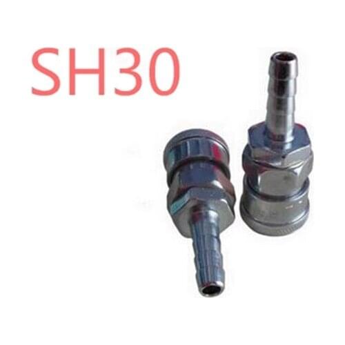 Free Shipping 3Pcs SH30 Stem Quick coupling with a 10mm hose barb Quick Coupler Quick Coupling Pneumatic Parts Fitting